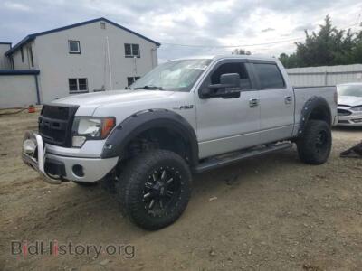 2012 Ford F-150 Supercrew, silver — VIN 1FTFW1EF4CKD08681, Copart