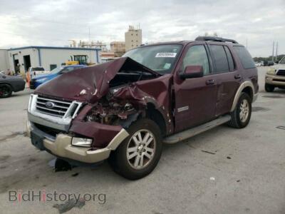 2008 Ford EXPLORER Eddie Bauer, бордовый — VIN 1FMEU64E68UB13907, Copart