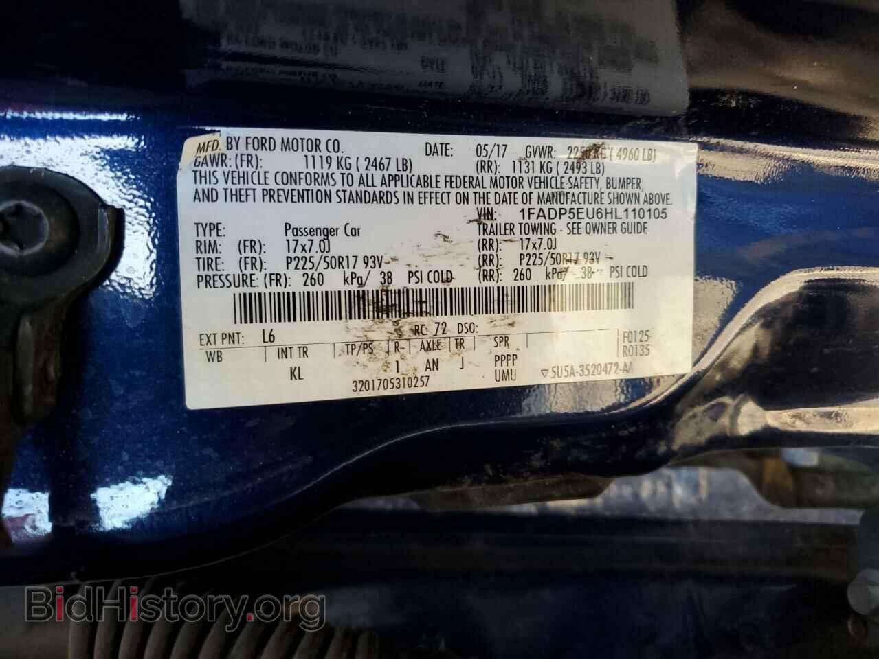 2017 FORD CMAX - VIN: 1FADP5EU6HL110105 - Photo 14