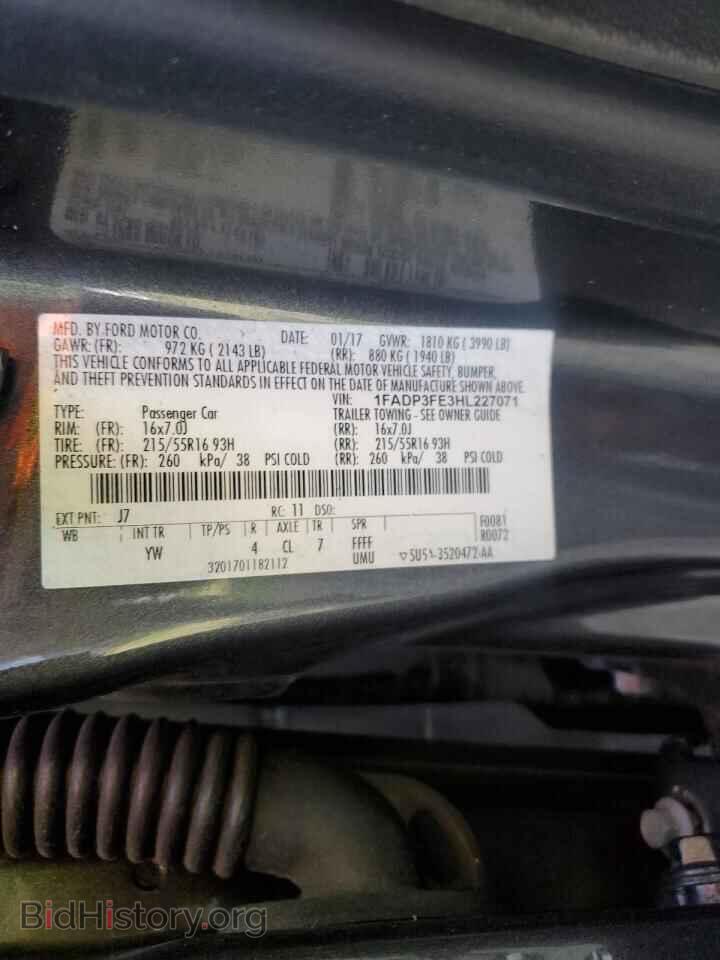 2017 FORD FOCUS - VIN: 1FADP3FE3HL227071 - Photo 10