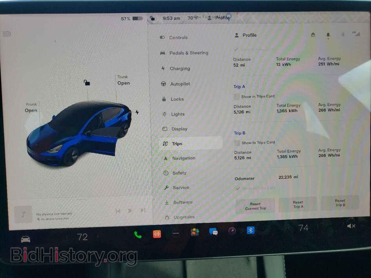 2022 TESLA MODEL 3 - VIN: 5YJ3E1EA7NF190572 - Фото 9