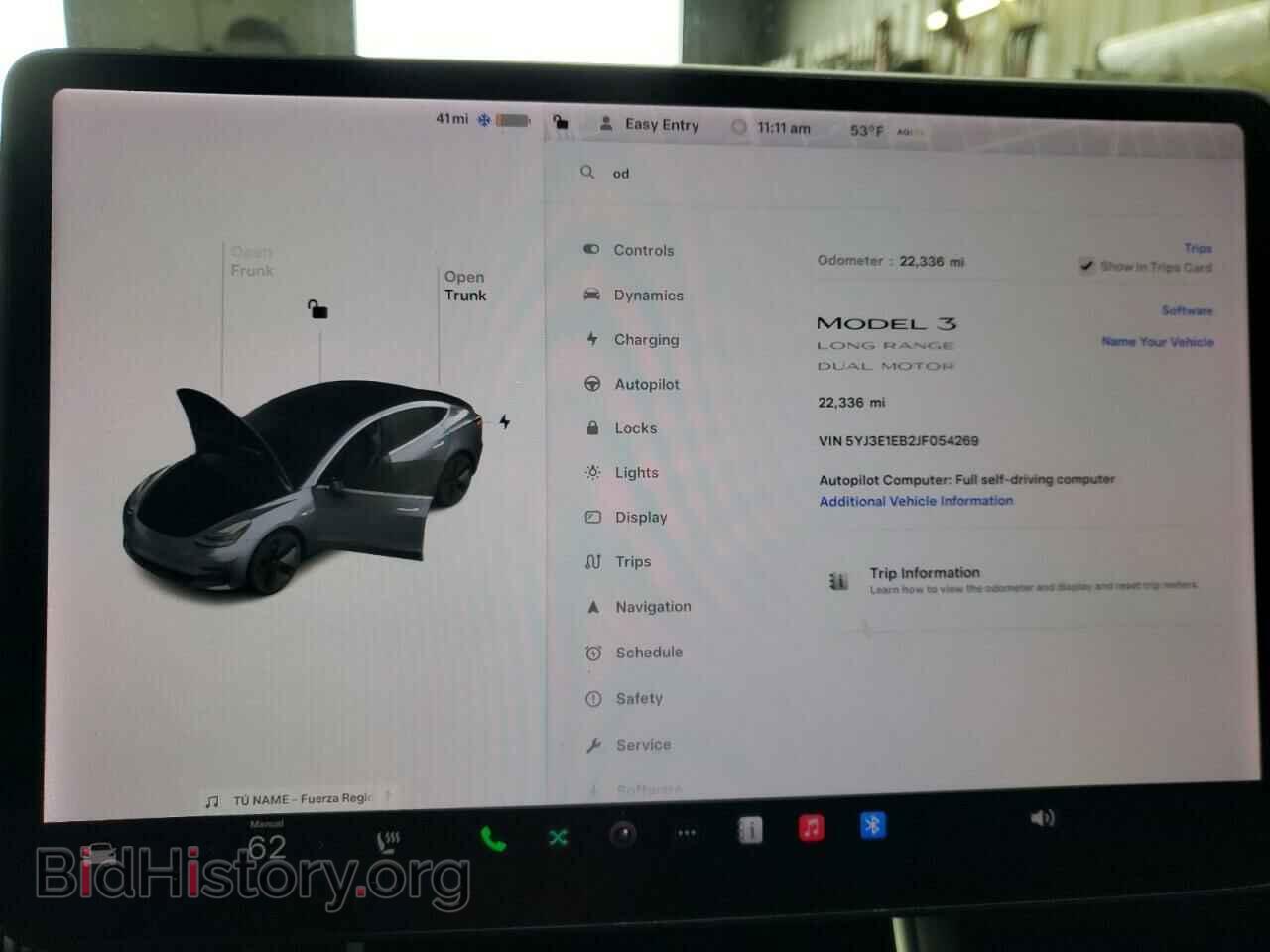 2018 TESLA MODEL 3 - VIN: 5YJ3E1EB2JF054269 - Photo 9
