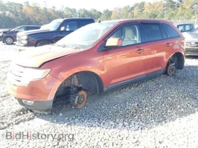 2007 Ford EDGE SEL Plus, orange — VIN 2FMDK39C77BB07996, Copart