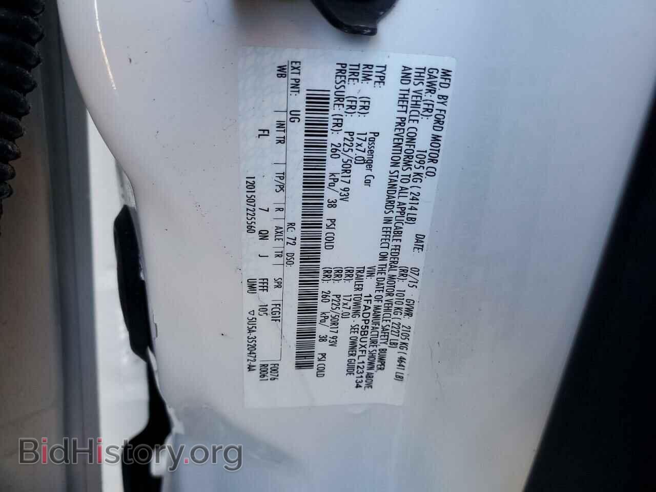 2015 FORD CMAX - VIN: 1FADP5BUXFL123134 - Фото 12