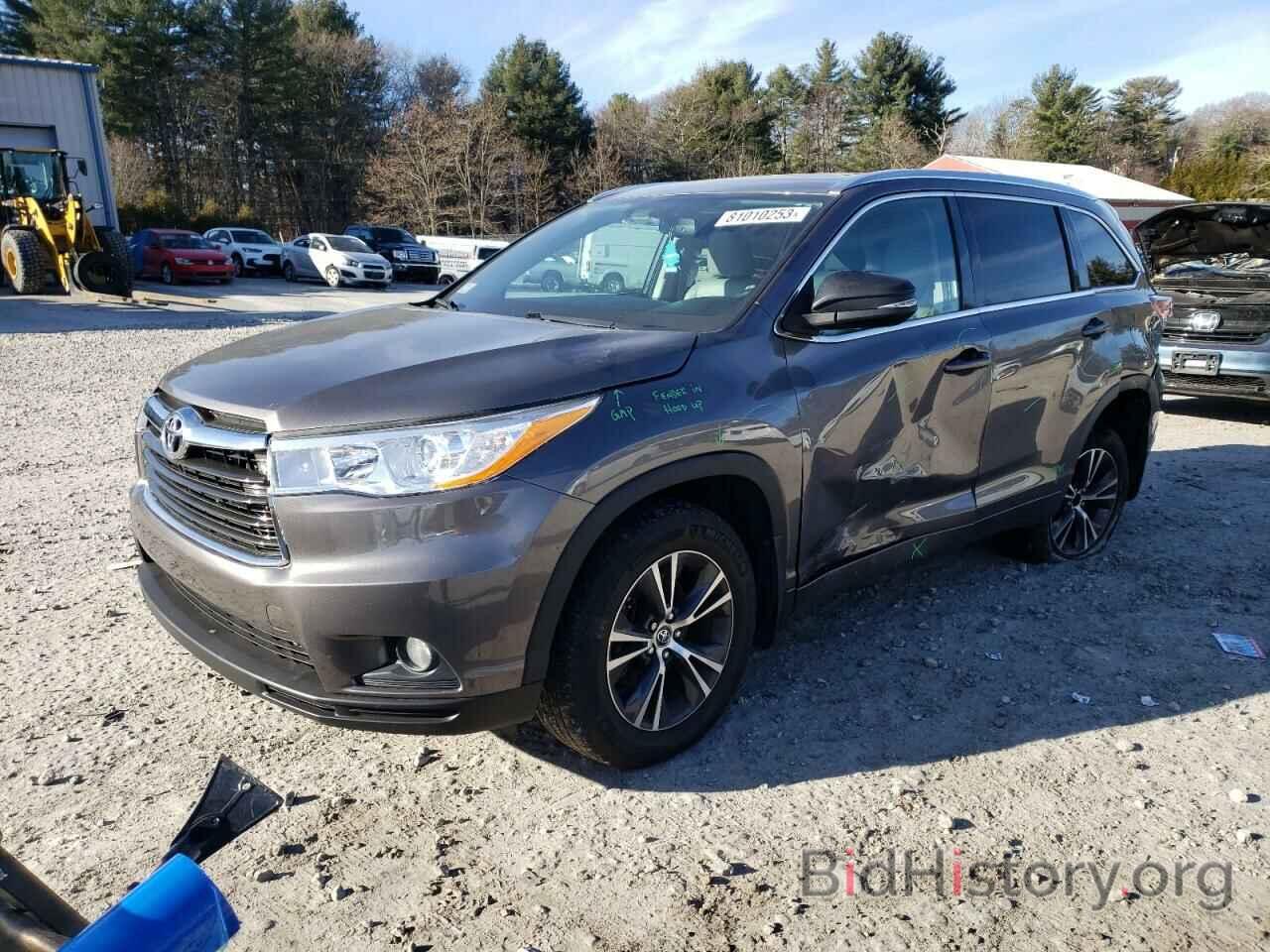 Фотография 5TDJKRFH3GS307847 - TOYOTA HIGHLANDER 2016