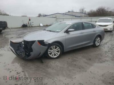 2015 Chrysler 200 Limited, серебристый — VIN 1C3CCCAB9FN605902, Copart