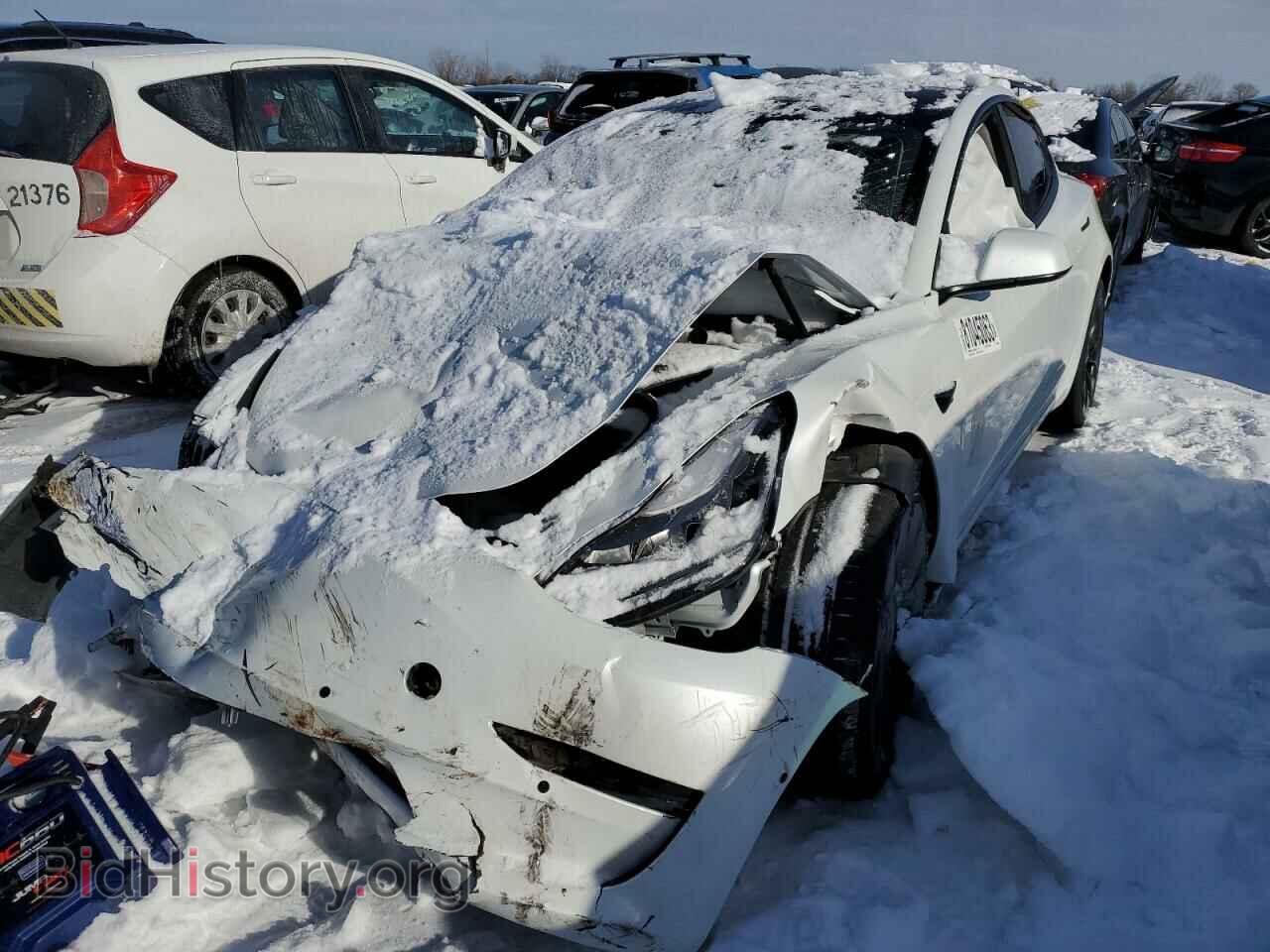 Photo 5YJ3E1EC0MF083783 - TESLA MODEL 3 2021