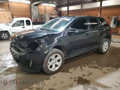 2014 Ford EDGE SEL, черный — VIN 2FMDK4JC9EBA44110, Copart
