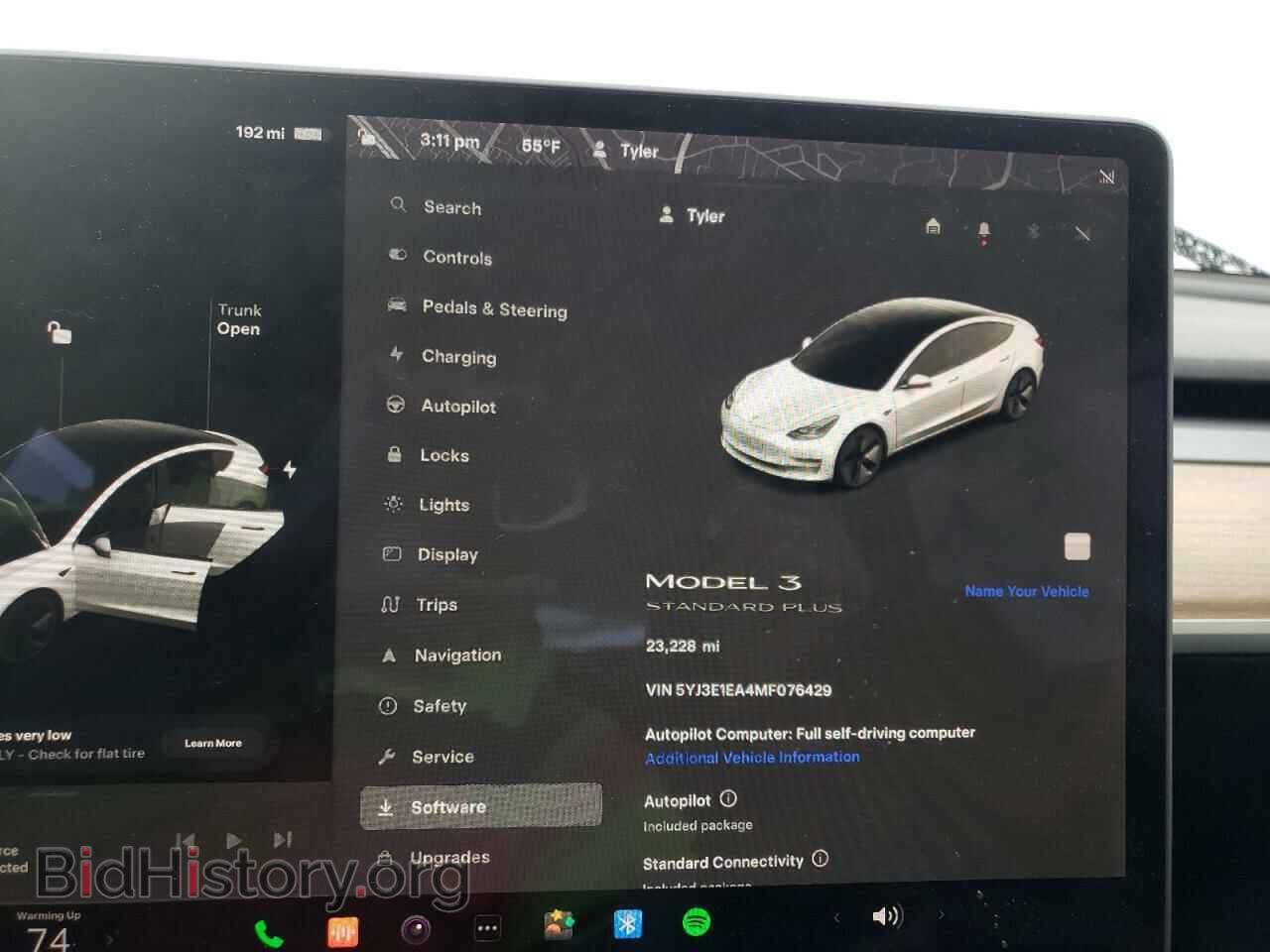 2021 TESLA MODEL 3 - VIN: 5YJ3E1EA4MF076429 - Фото 9