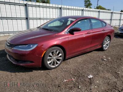 2015 Chrysler 200 S, красный — VIN 1C3CCCBB1FN726728, Copart
