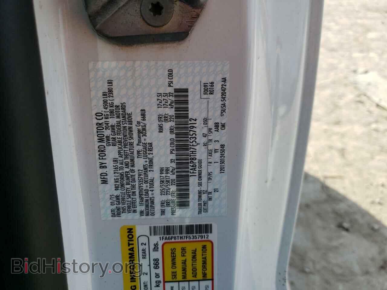 2015 FORD ALL Models - VIN: 1FA6P8TH7F5357912 - Photo 12