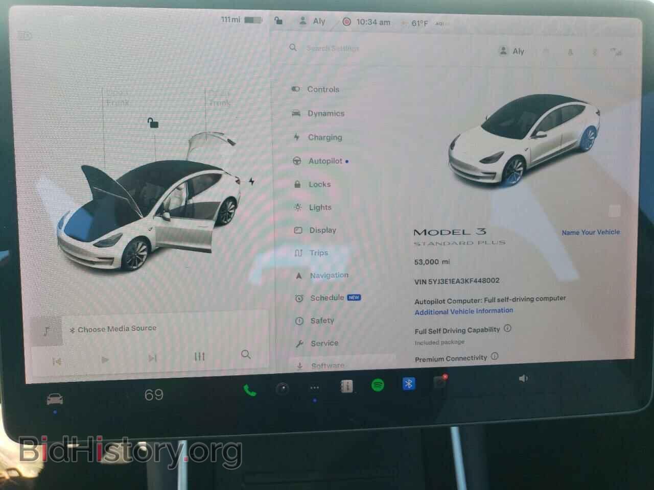 2019 TESLA MODEL 3 - VIN: 5YJ3E1EA3KF448002 - Фото 9