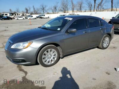 2013 Chrysler 200 LX, серый — VIN 1C3CCBAB7DN686728, Copart