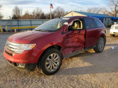2008 Ford EDGE SEL, red — VIN 2FMDK38C28BA66213, Copart