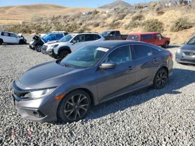 2019 Honda CIVIC Sport, gray — VIN 2HGFC2F8XKH526887, Copart