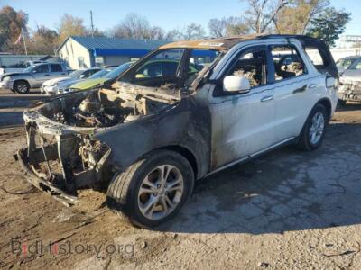 2013 Dodge DURANGO Crew, белый — VIN 1C4RDJDG6DC678829, Copart