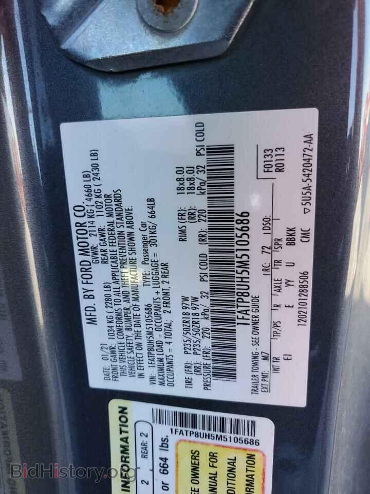 2021 FORD ALL Models - VIN: 1FATP8UH5M5105686 - Photo 12