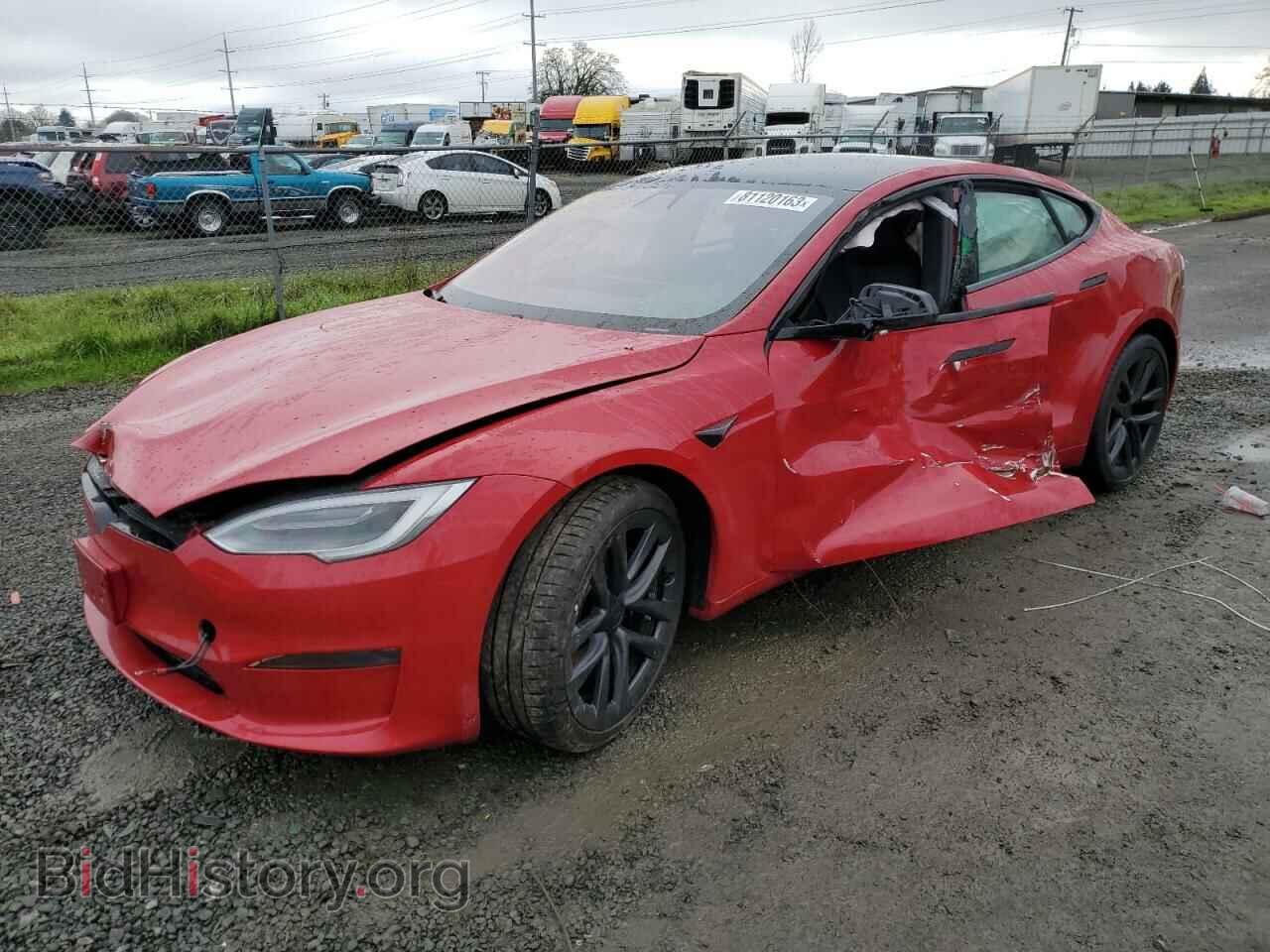 Photo 5YJSA1E57MF449733 - TESLA MODEL S 2021