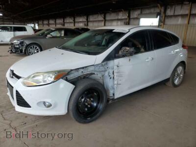2012 Ford FOCUS SEL, white — VIN 1FAHP3M28CL343398, Copart