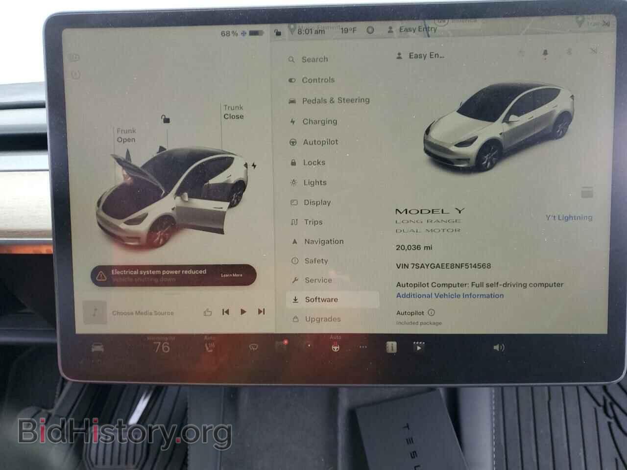 2022 TESLA MODEL Y - VIN: 7SAYGAEE8NF514568 - Фото 9