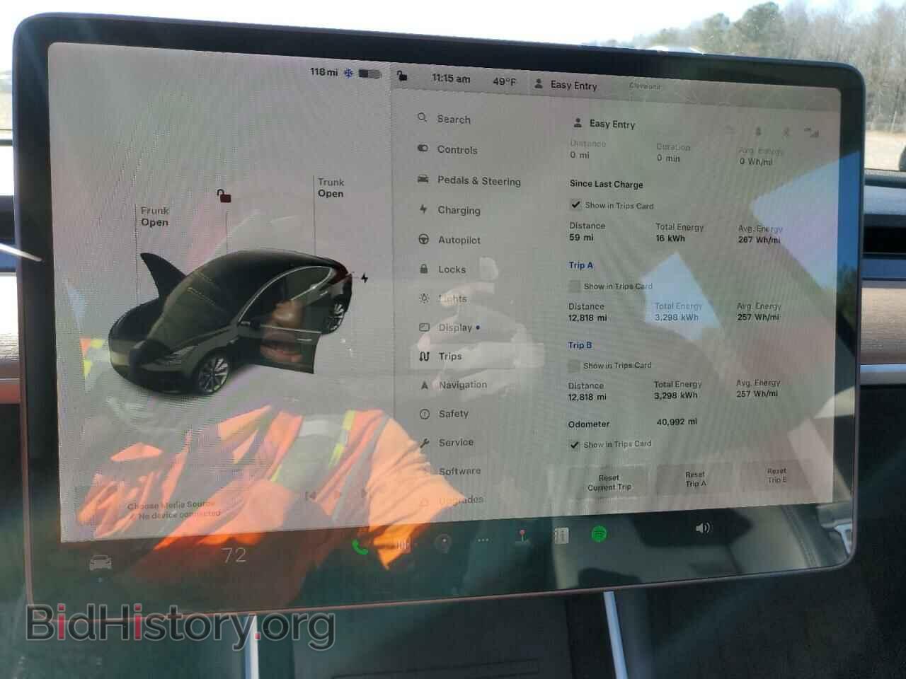 2018 TESLA MODEL 3 - VIN: 5YJ3E1EA5JF035688 - Фото 9
