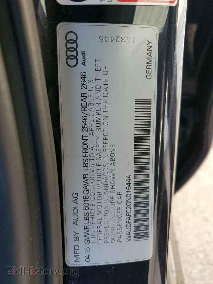 2016 AUDI A6 - VIN: WAUDFAFC2GN016444 - Фото 12