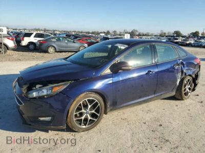 2017 Ford FOCUS SEL, blue — VIN 1FADP3H26HL257989, Copart