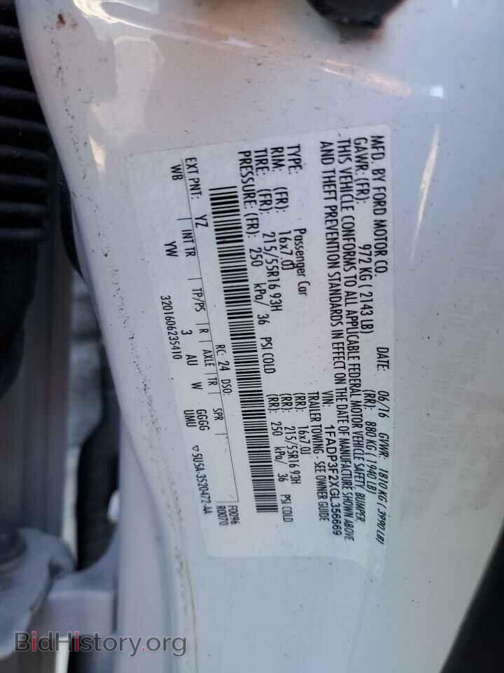 2016 FORD FOCUS - VIN: 1FADP3F2XGL356669 - Фото 13