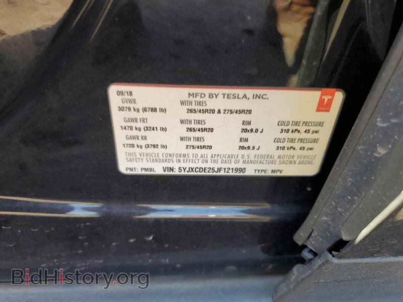 2018 Tesla MODEL X (VIN 5YJXCDE25JF121990) — photo 13 of 13