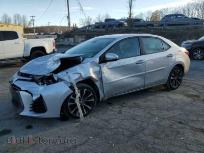 2018 Toyota COROLLA L, серебристый — VIN 2T1BURHEXJC046024, Copart