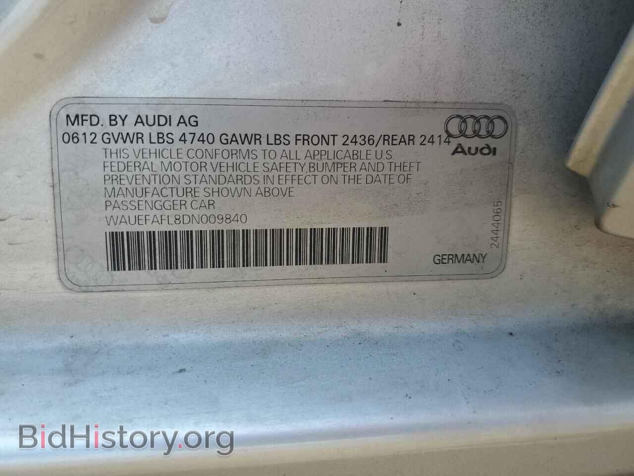 2013 AUDI A4 - VIN: WAUEFAFL8DN009840 - Photo 12