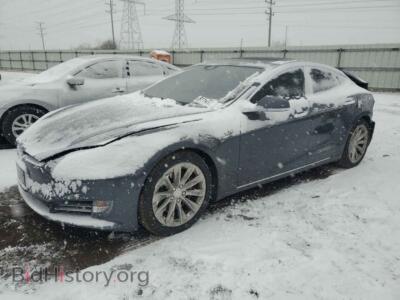 2016 Tesla MODEL S, серый — VIN 5YJSA1E28GF150634, Copart