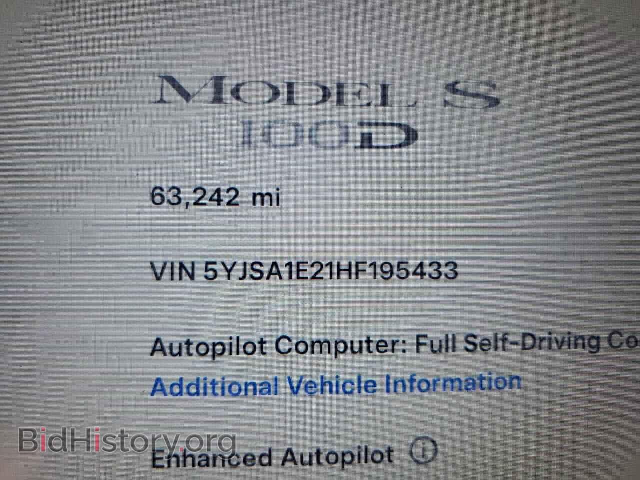 2017 TESLA MODEL S - VIN: 5YJSA1E21HF195433 - Photo 9