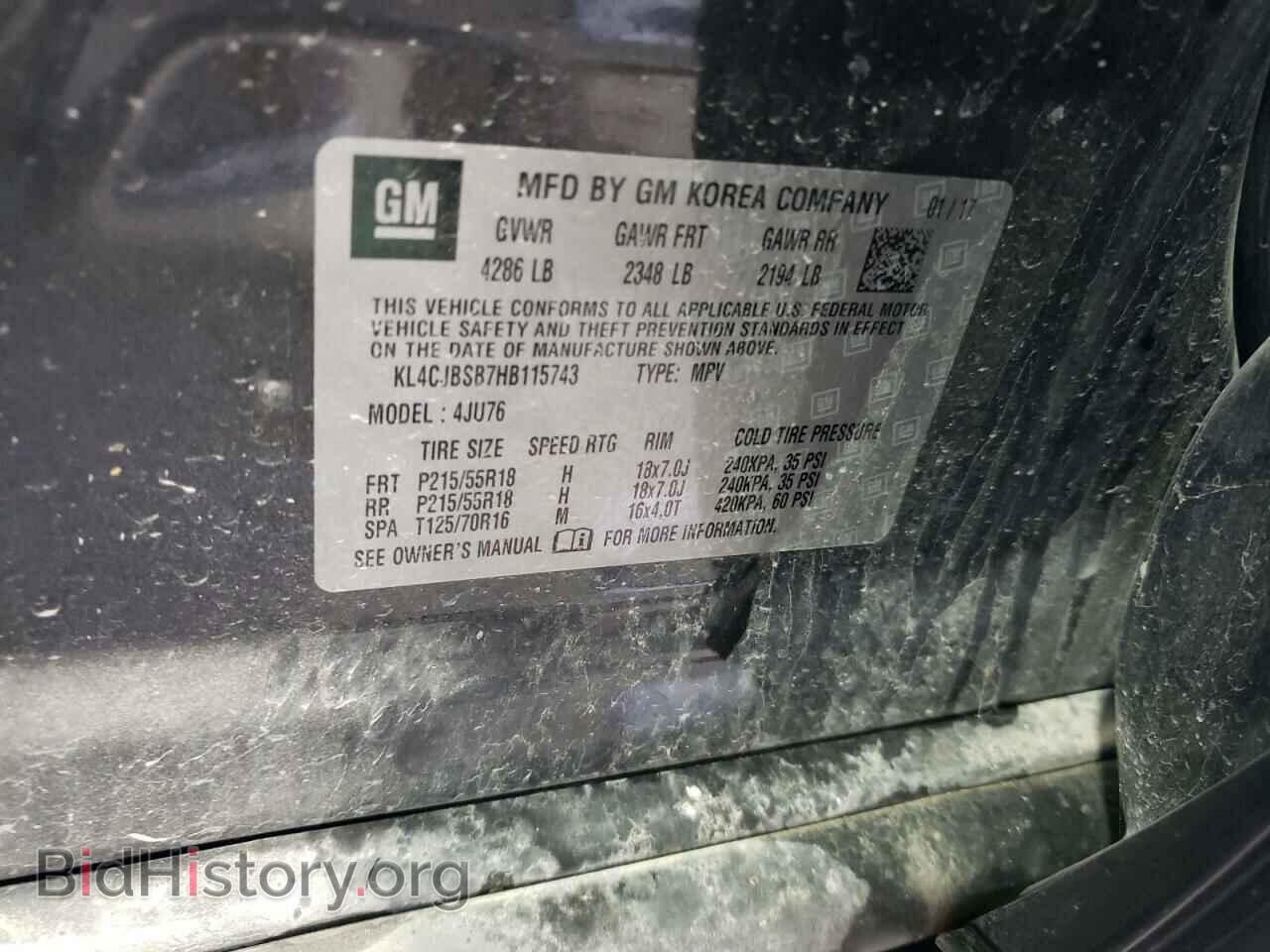 2017 BUICK ENCORE - VIN: KL4CJBSB7HB115743 - Фото 14