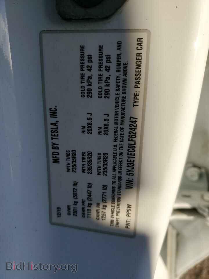 2020 TESLA MODEL 3 - VIN: 5YJ3E1EC0LF624247 - Photo 12