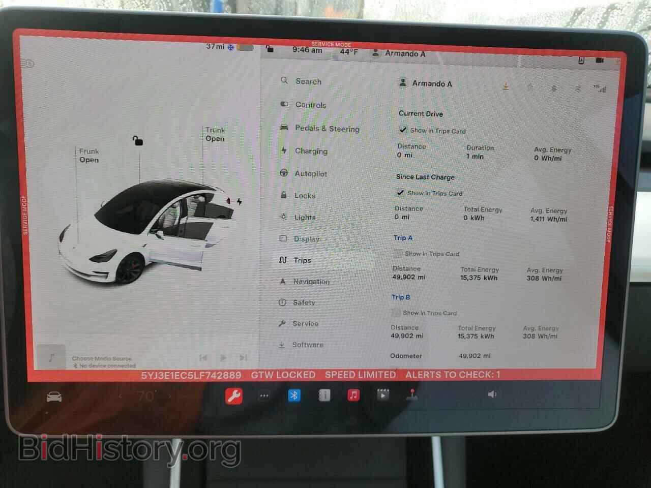 2020 TESLA MODEL 3 - VIN: 5YJ3E1EC5LF742889 - Фото 9