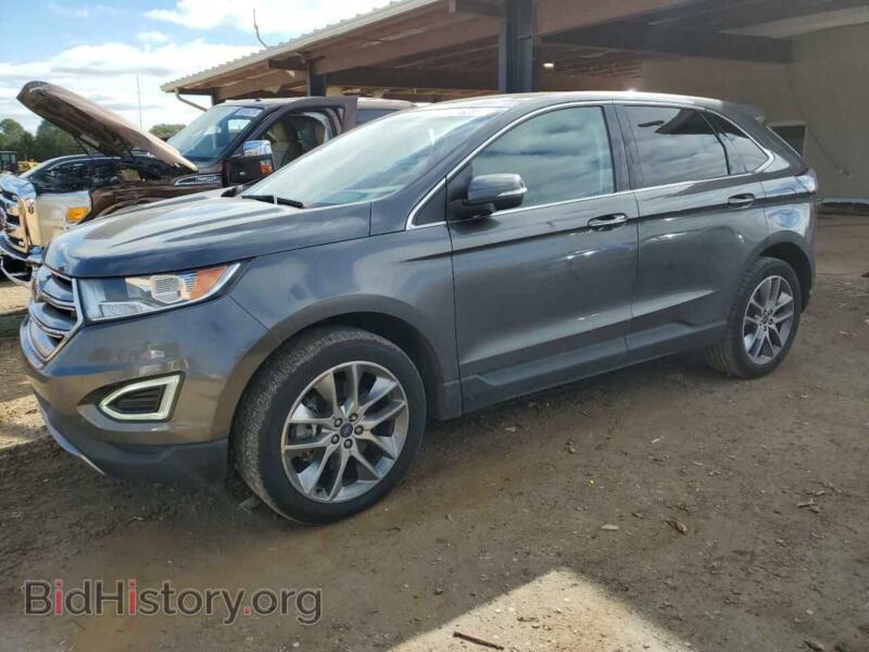 2015 Ford EDGE Titanium (VIN 2FMTK3K80FBC28935) — photo 1 of 14, Copart, damage: front end