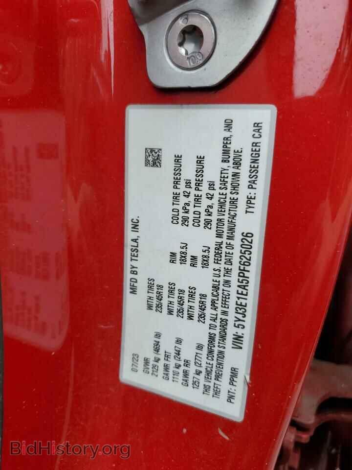 2023 TESLA MODEL 3 - VIN: 5YJ3E1EA5PF625026 - Photo 12