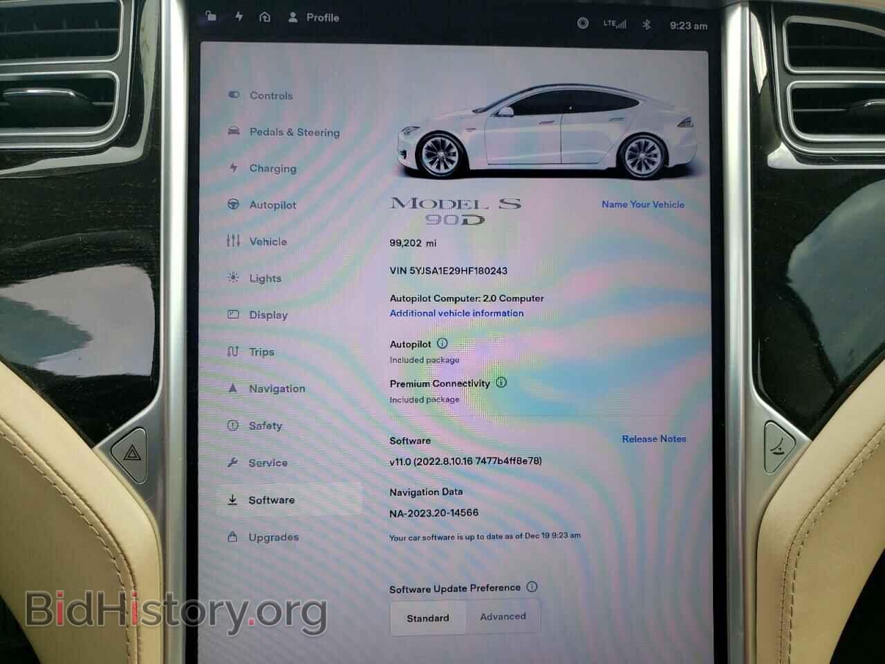 2017 TESLA MODEL S - VIN: 5YJSA1E29HF180243 - Photo 9