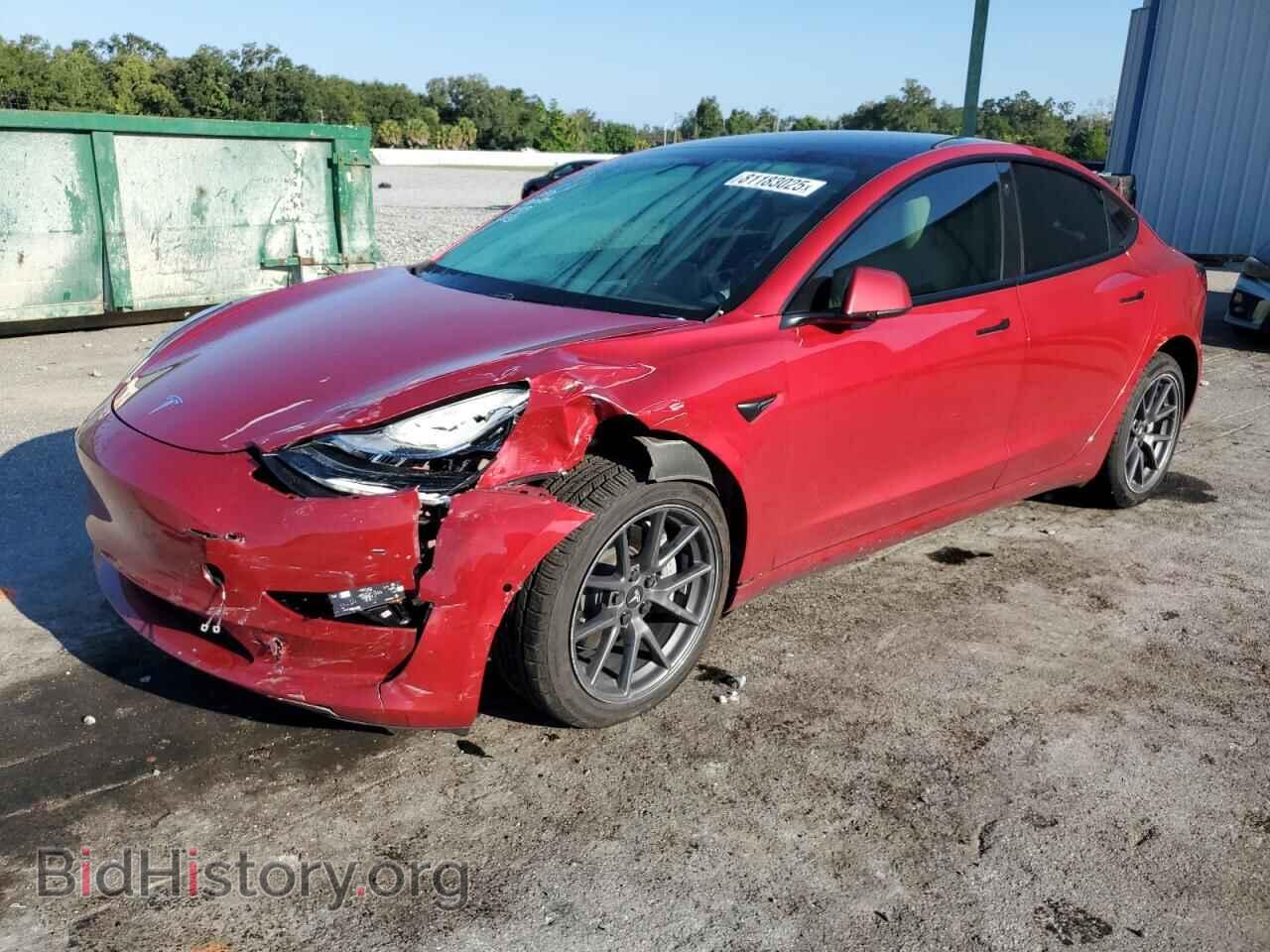 Photo 5YJ3E1EB8MF860122 - TESLA MODEL 3 2021