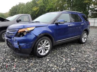 2013 Ford EXPLORER Limited, синий — VIN 1FM5K8F86DGA73474, Copart
