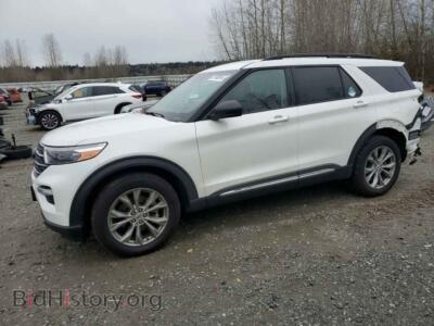 2022 Ford EXPLORER XLT, белый — VIN 1FMSK8DH0NGC40676, Copart