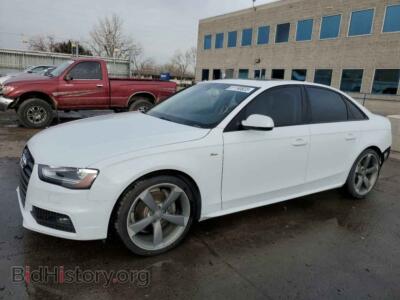 2014 Audi A4 Premium Plus, белый — VIN WAUFFAFL6EN015531, Copart