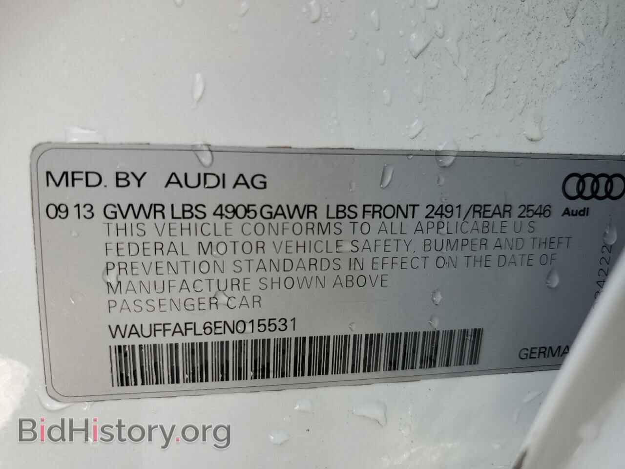2014 AUDI A4 - VIN: WAUFFAFL6EN015531 - Фото 13