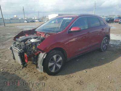 2017 Kia NIRO Niro FE, красный — VIN KNDCB3LC0H5088304, Copart