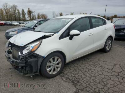 2013 Kia RIO EX, white — VIN KNADN4A36D6164260, Copart