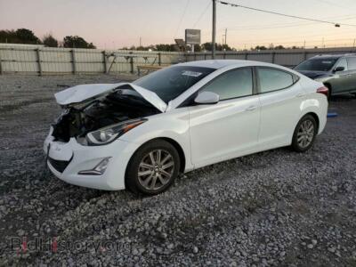 2016 Hyundai ELANTRA SE, белый — VIN 5NPDH4AE3GH683367, Copart