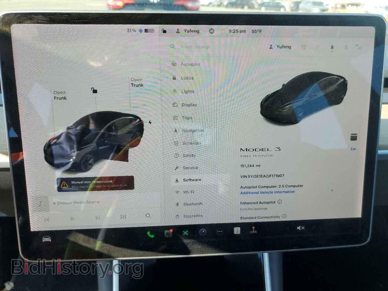 2018 TESLA MODEL 3 - VIN: 5YJ3E1EA2JF171907 - Фото 9