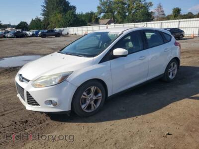 2012 Ford FOCUS SE, white — VIN 1FAHP3K2XCL420744, Copart