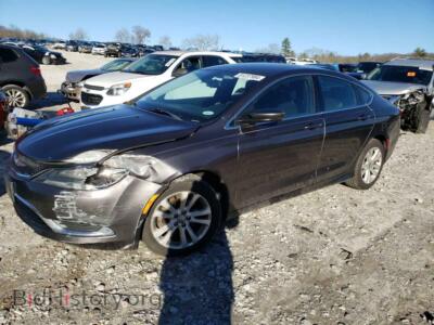 2015 Chrysler 200 Limited, серый — VIN 1C3CCCAB0FN715186, Copart